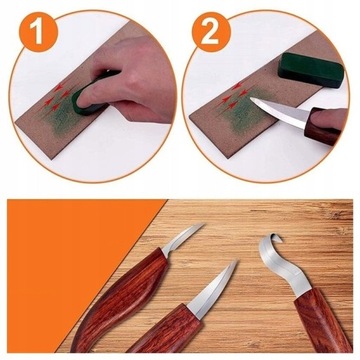 Деревянные ножи в деревянном деревянном долоте, установленная 16 El.