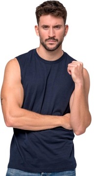 Koszulka Tank Top bez rękawów 100% bawełna Certyfikowana Kolory L granat