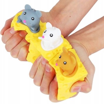MOCHI SQUISHY SER MYSZKA ANTYSTRESOWY GNIOTEK MYSZ