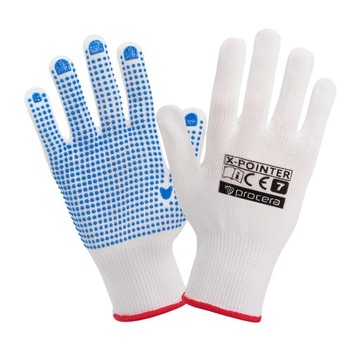 RĘKAWICE OCHRONNE NYLON, Z NAKROPIENIEM X-POINTER