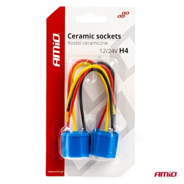 РОЗЕТКА КЕРАМИЧЕСКИЙ КУБ H4 12/24В 2 шт.