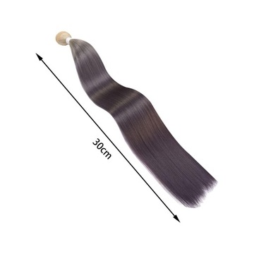 Необработанные волосы для косплея, прямые пучки волос, плетенные пучки волос, черные