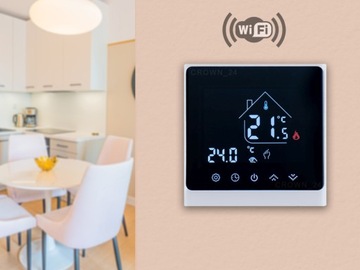 НАГРЕВАТЕЛЬНЫЙ КОВР Thermotec 22м2 150Вт/м2 TTHM + РЕГУЛЯТОР ТЕПЛА с WIFI