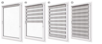 Roleta Dzień Noc NATURA 83x150 cm Regulowana + NAPINACZ