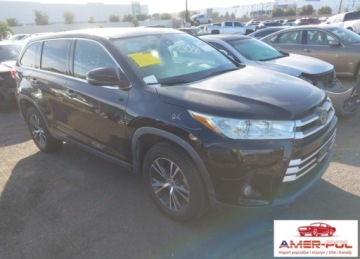 Toyota Highlander II 2019 Toyota Highlander 2019r., LE Plus, V6, od ubezpieczalni 3.5 Benzyna 295KM