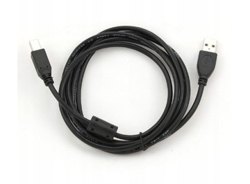 Кабель CABLEXPERT USB-A - USB-B AM-BM с толстым ферритовым сердечником 1,8 м
