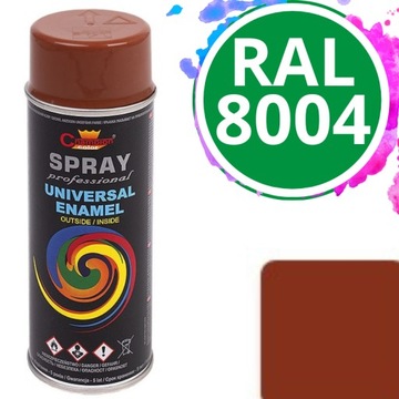Farba uniwersalna Spray Champion 400 ml RAL 8004