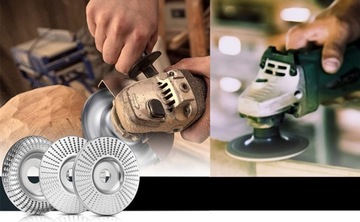 3x шлифовальных диска по дереву GRINDER RASP ВЫПУКЛЫЙ + ВОГНУТЫЙ + ПЛОСКИЙ