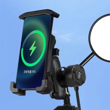 USB индукционное зарядное устройство мотоцикл держатель телефона Держатель Двигатель Двигатель вибрации