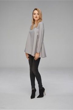 G-LOOK BACZYŃSKA szara bluzka bluza minimalizm S/M