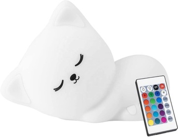 Детский ночник Sweet Kitten - лампа CAT, RGB LED, ТАЙМЕР, ПУЛЬТ ДУ