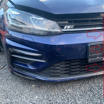 NÁRAZNÍK PŘEDNÍ LC5B OSTŘIKOVAČ SENZOR PDC VW GOLF 7 VII 5G FACELIFT R-LINE 19R