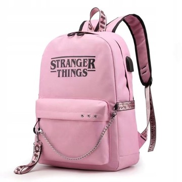 STRANGER THINGS PLECAK SZKOLNY MŁODZIEŻOWY USB