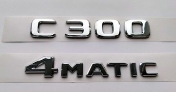 C300 4MATIC MERCEDES ZNAK CHRÓM