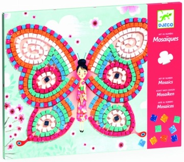 ПАЛКА-МОЗАИКА DJECO С БЛЕСКАМИ БАБОЧКИ