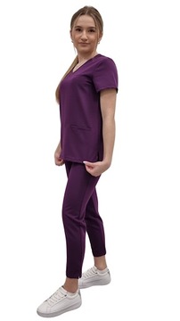 Komplet medyczny fiolet basic premium roz. M
