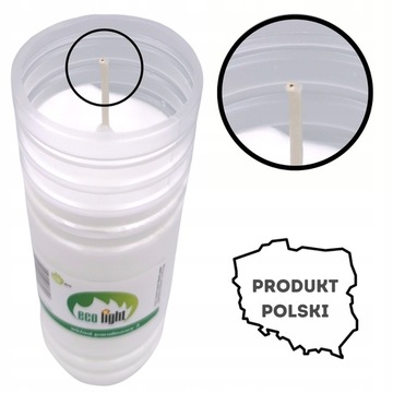 Парафиновые вставки для свечей 72ч ЭКО свечи (20 шт)