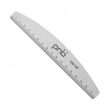 Pilnik do paznokci dwustronny łódka PNB 100/180 linijka
