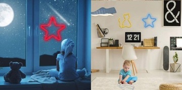 Неоновая светодиодная лампа DIY Подарок ребенку Розовый РОЗОВЫЙ