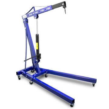 Гидравлический кран мастерской 2Т, складной, грузоподъемность до 2000 кг.