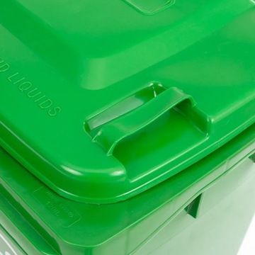 КОНТЕЙНЕР ДЛЯ МУСОРОВ КОНТЕЙНЕР ВЕДРО 120 Л ПРОЧНОЕ ЗЕЛЕНОЕ СТЕКЛО