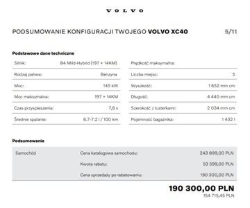 Volvo XC40 2026 VOLVO XC40 B4 ULTRA BLACK EDITION, zdjęcie 12