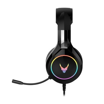 ИГРОВЫЕ НАУШНИКИ С МИКРОФОНОМ, ПРОВОДНЫЕ, НАКЛАДНЫЕ, ПК СО СВЕТОДИОДНОЙ RGB ПОДСВЕТКОЙ