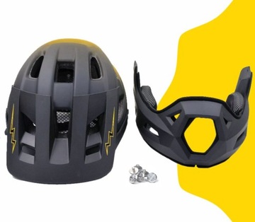 Kask rowerowy szczękowy na hulajnogę ochronny bezpieczny na rower XRIDER L