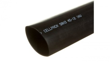Rura termokurczliwa 45mm 12mm 1000mm czarna SRH3/45-12/1000mm/B 127510 1m