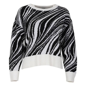 Sweter GUESS zebra damski modny elegancki r. L