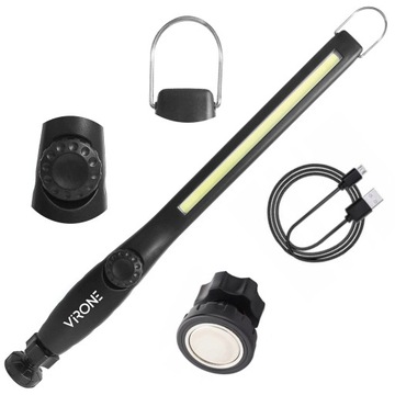 LATARKA LAMPA LED 10W REGULACJA ŚWIATŁA 2000 mAh