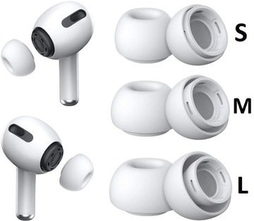 GUMKI NAKŁADKI DOUSZNE do APPLE AIRPODS PRO S M L