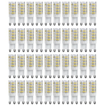 40x ŻARÓWKA LED G9 KAPSUŁKA 5W 230V ENERGOOSZCZĘDNA DO KINKIETÓW NEUTRALNA