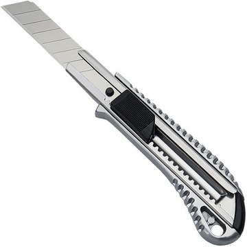 НОЖ ДЛЯ ОБОЙНЫХ РЕЗКОВ, МЕТАЛЛ, СЛОМАННОЕ ЛЕЗВИЕ, 18 ММ