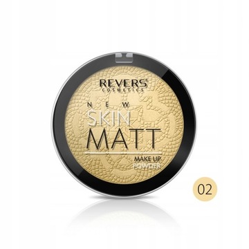 Puder matujący lekki utrwalający i wygładzający skin matt revers 02