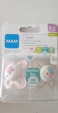 MAM Start Soothers 0-2 Months (Pack of 2), Baby So