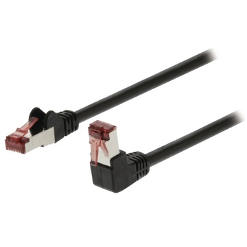 Patchcord CAT6 S/FTP 5,0m wtyk kątowy-wtyk prosty