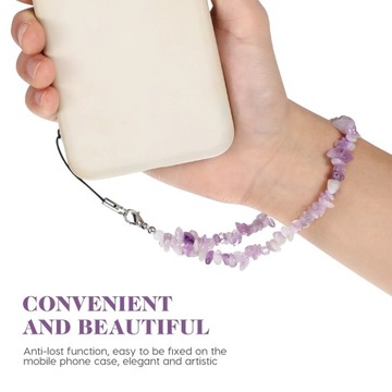 Брелок для телефона из бисера, розовый брелок