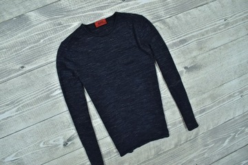 HUGO BOSS Wełniany Sweter Męski Crewneck Steeve S