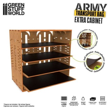 Dodatkowa szafka do Army Transport Bag, Green Stuff World