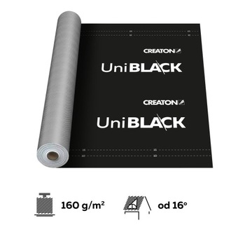 Folia CREATON Uni BLACK +
