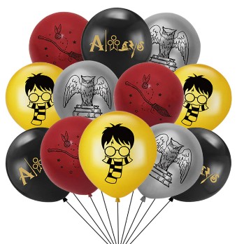 ZESTAW BALONÓW BALONY BALON HARRY POTTER 12 SZT