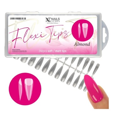 Nails Company Formy Flexi Tips - Almond 240 szt