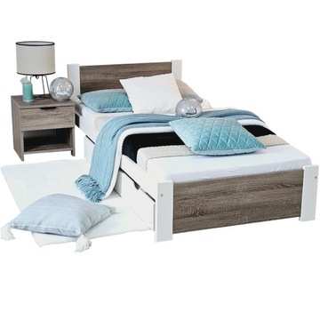 Łóżko drewniane 3D TRUFLA 120x200 + stelaż