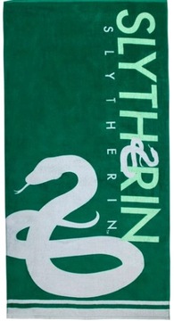 DUŻY Ręcznik plażowy 70x140 Harry Potter Slytherin bawełniany Oryginalny