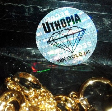 Красивое колье Uthopia GOLD 64680 GOLD BUTTERFLY с аметистом