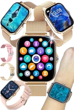 SMARTWATCH ZEGAREK DAMSKI MENU PL ROZMOWY PULS KROKI SMART WATCH ZEGARKI