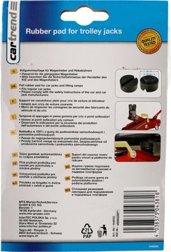 PODNOŚNIK SAMOCHODOWY ŻABA LEWAREK GUMA PODKLADKA