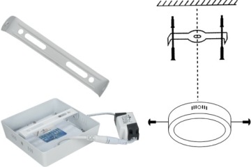 КВАДРАТНАЯ НАКЛАДНАЯ СВЕТОДИОДНАЯ ПОТОЛОЧНАЯ ПАНЕЛЬ, НЕЙТРАЛЬНО-БЕЛАЯ СВЕТОДИОДНАЯ ОБЫЧНАЯ ЛАМПА 6ВТ