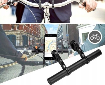 УДЛИНИТЕЛЬ РУЛЯ ВЕЛОСИПЕДНОЕ КРЕПЛЕНИЕ Удлинитель черный прочный ДОПОЛНИТЕЛЬНО